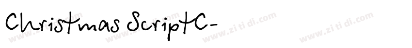 Christmas ScriptC字体转换
